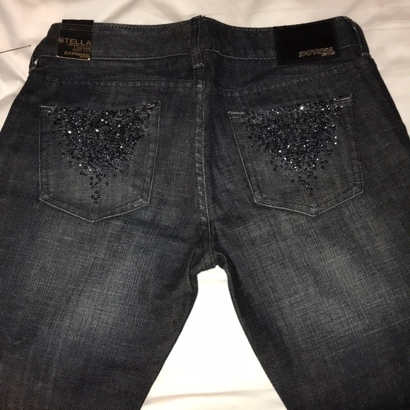 NWT🖤Express Stella Boot Cut Jeans🖤 Short Length - Picture 3 of 8
